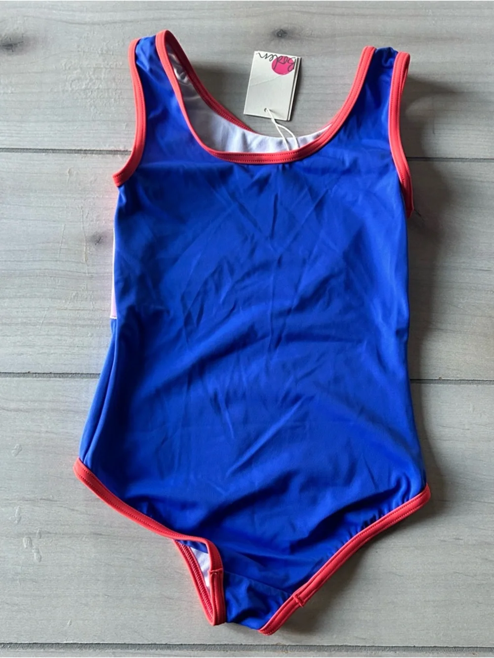 NWT Mini Boden One Piece Big Floral Swimsuit - Picture 4 of 4